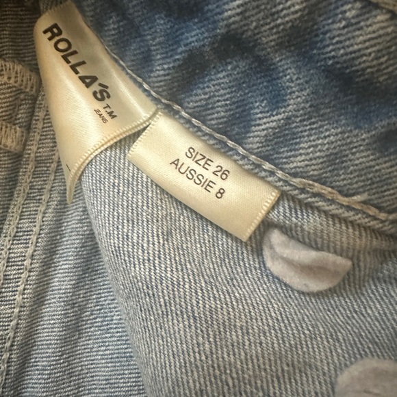 Rollas high rise wide leg jean size 26 - Picture 4 of 6